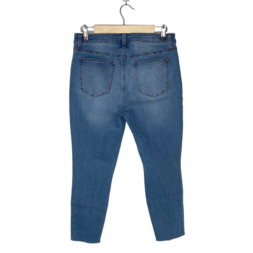 Nanette Lepore Gramercy Skinny Raw Hem Jeans - Women's Size 10 - Picture 2 of 6